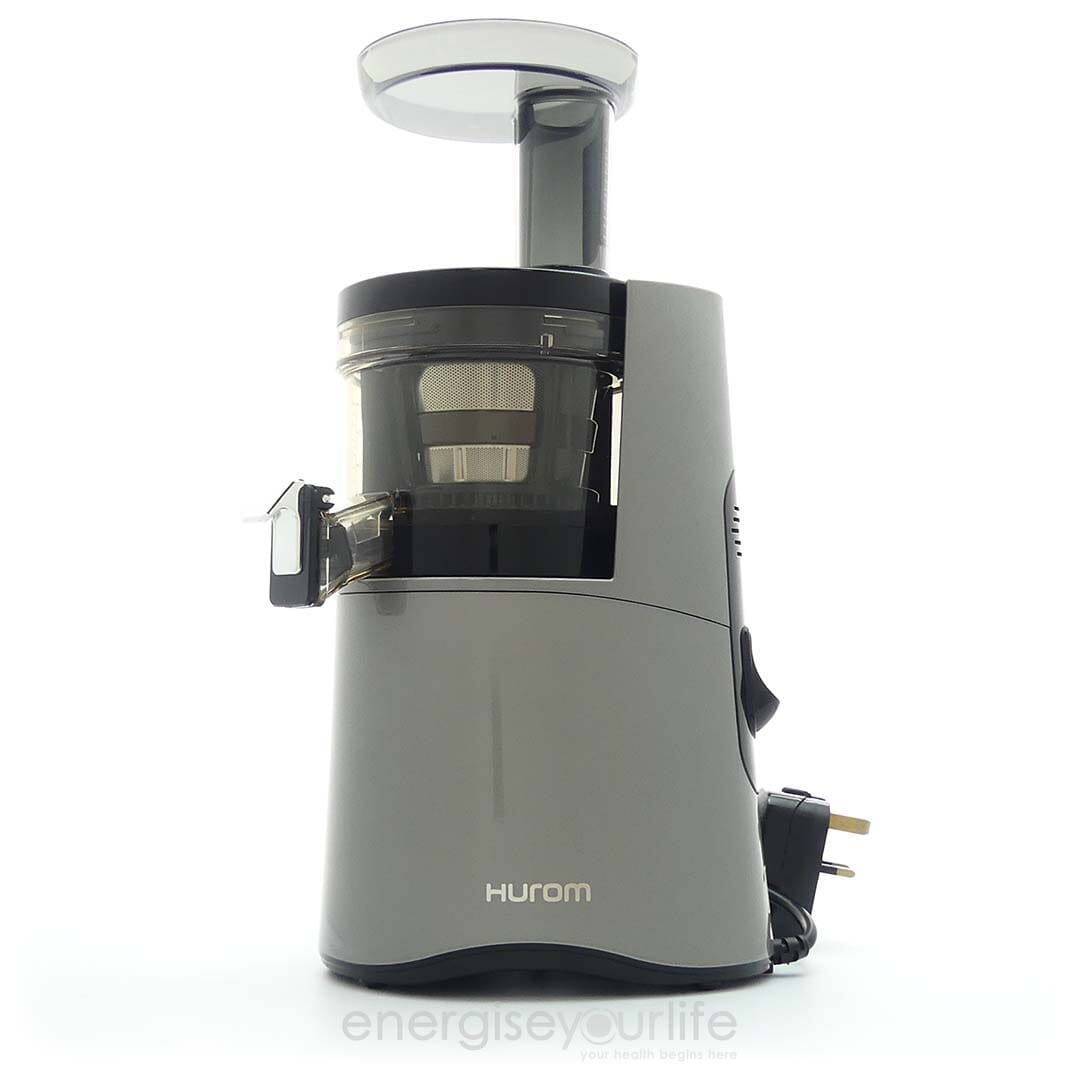 Hurom H-AA Slow Juicer in Silver with Citrus Attachment | Energise 