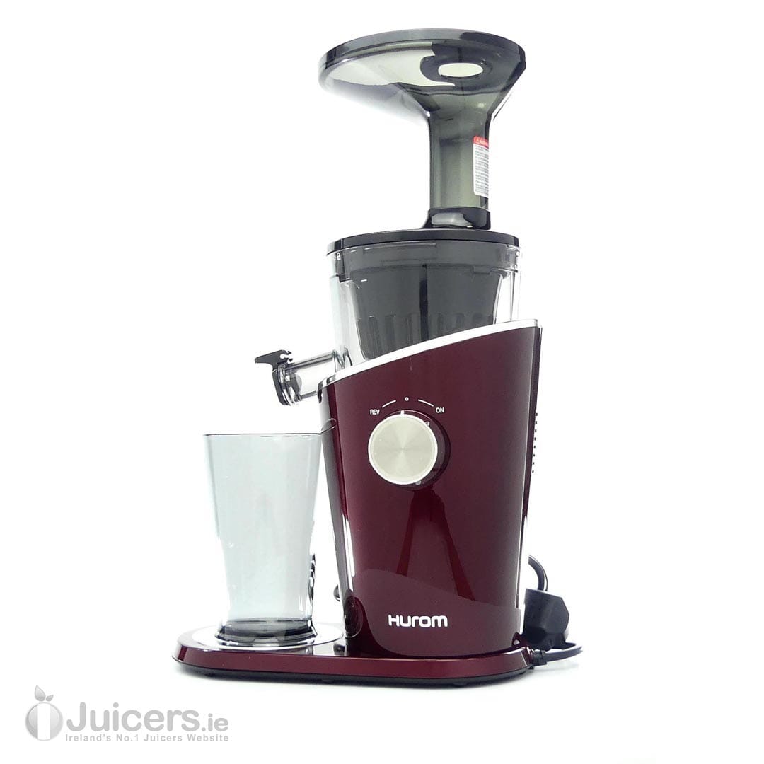 Hurom H100 Vertical Slow Juicer in Red | Juicers.ie